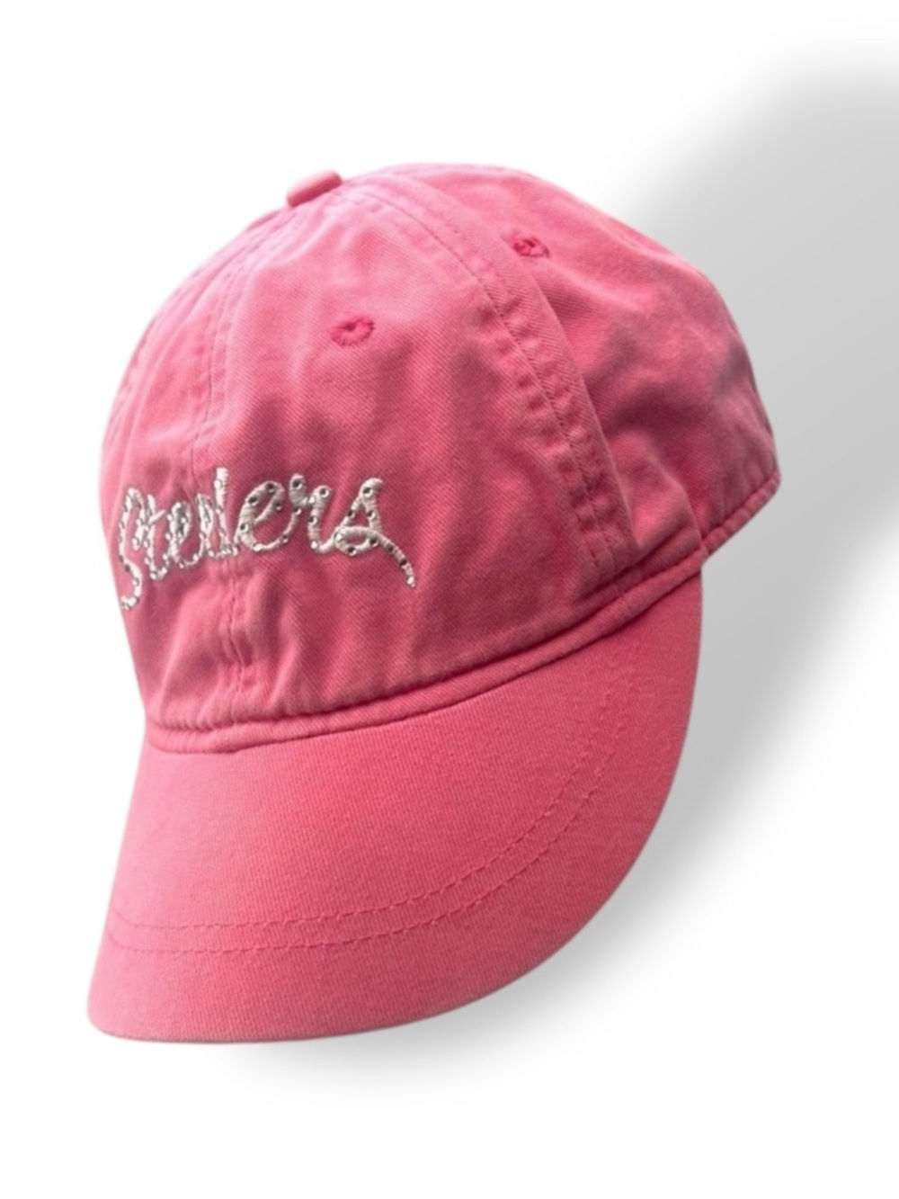 Pittsburgh Steelers NFL Embellished Pink Womans Adjustable Baseball Hat Cap